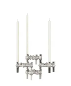 Hovedbilde STOFF Nagel Quist lysestake 3pk Brushed Chrome