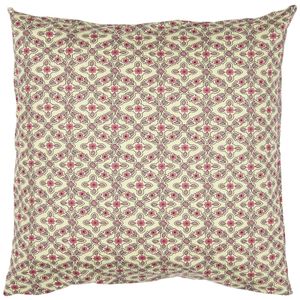 Hovedbilde Pute m/bringeb&aelig;rfarget og lilla rutem&oslash;nster