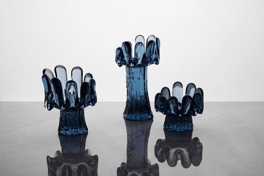 KostaBoda Sunflower Lyslykt  Bl&aring; 92 mm